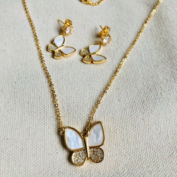 Butterfly Jewelry Set - Picture 1 of 2